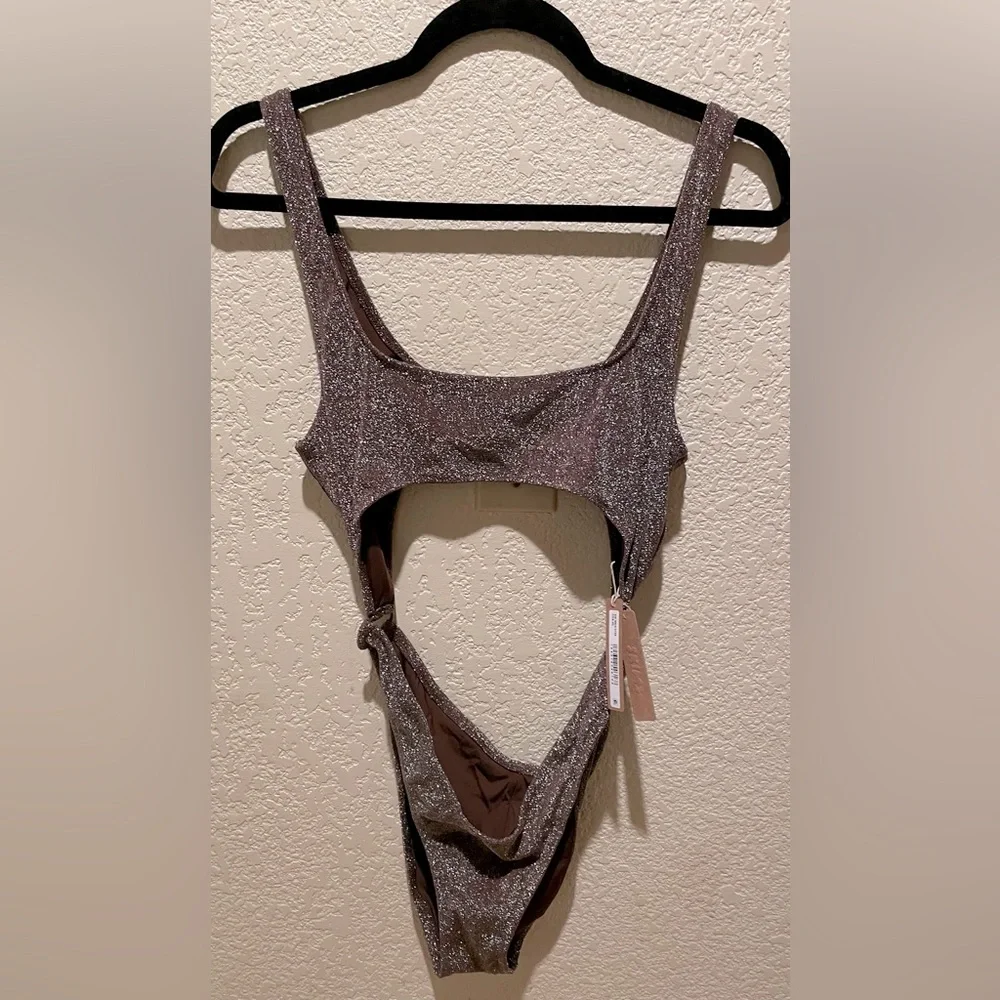 NWT Skims Glitter Swim Monokini Size XL